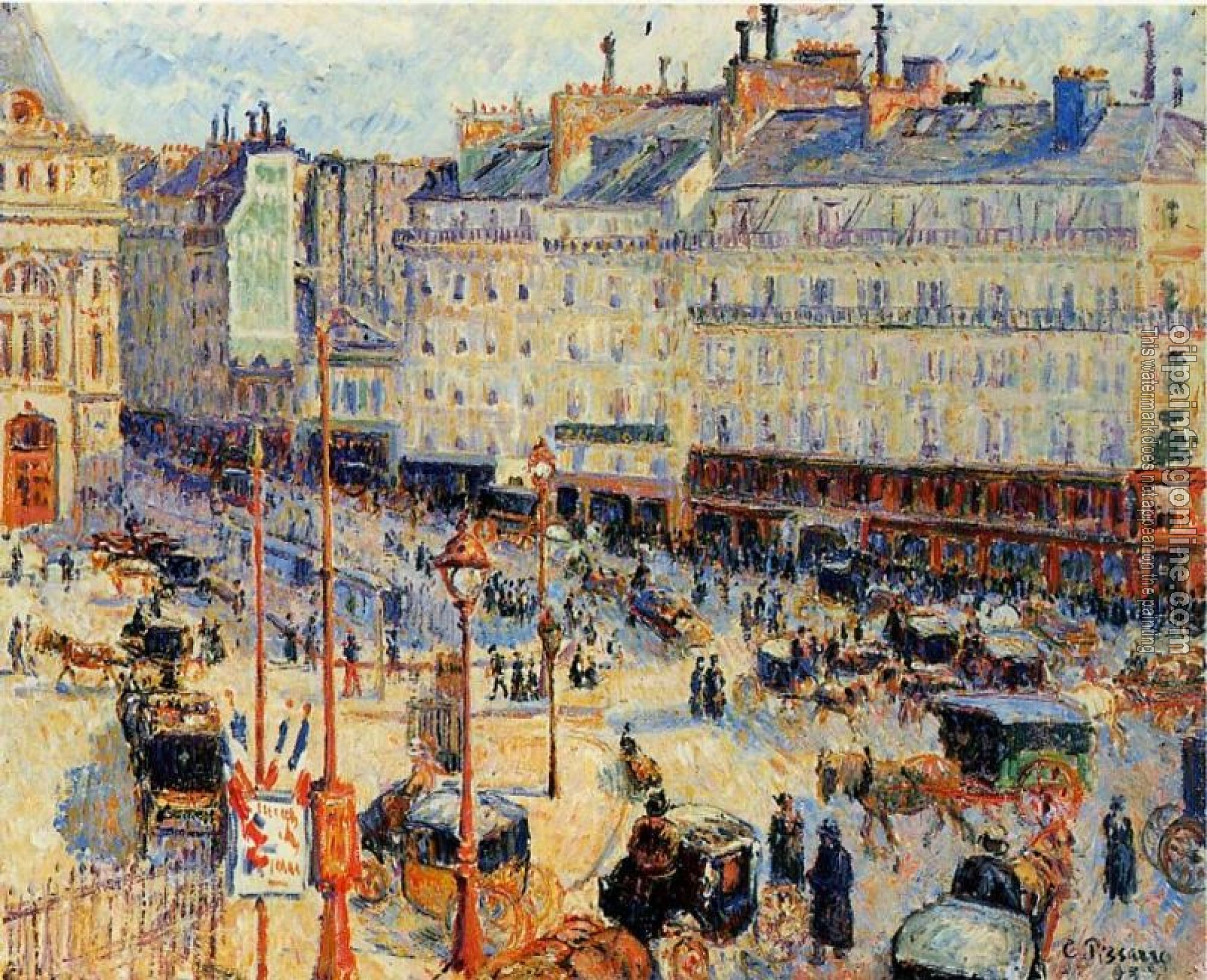 Pissarro, Camille - Place du Havre, Paris